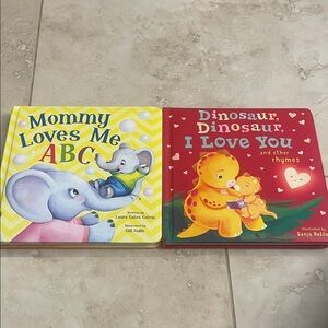 Mommy Loves Me ABC & Dinosaur, Dinosaur, I Love You Book Set